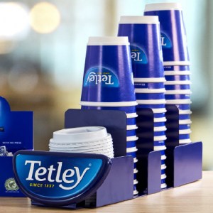 Tetley Cup and Lid Stand for foodservice